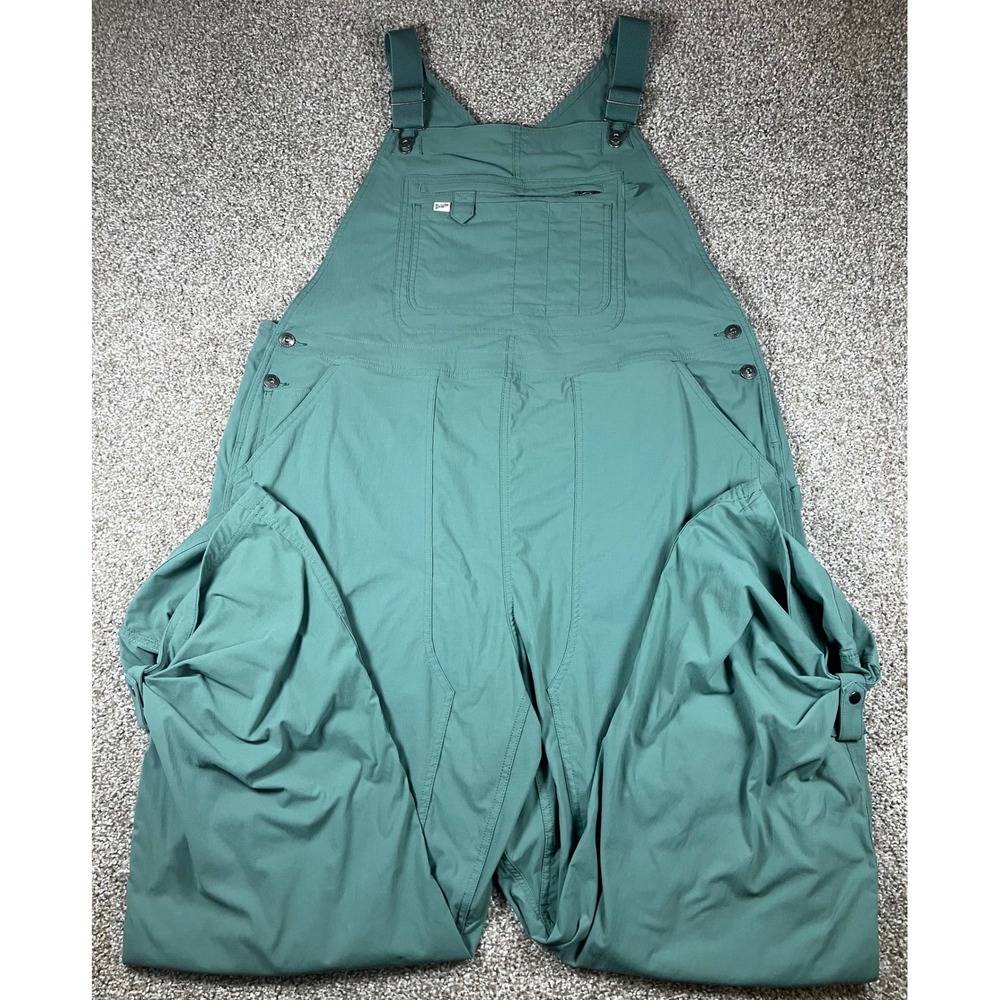 Duluth Trading Co Heirloom Gardening Bib Overalls Green XXL x 33 Ripstop 16760